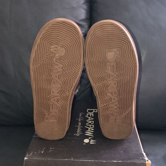 BearPaw 11 Victorian Hickory II Chocolate Brown Sheepskin Lined Suede Boots - Picture 9 of 13